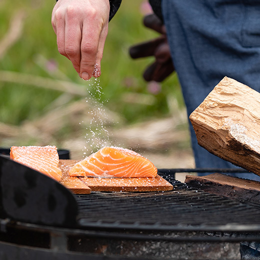 cedar plank salmon