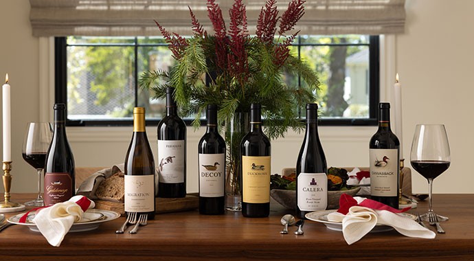 Migration wines on a table