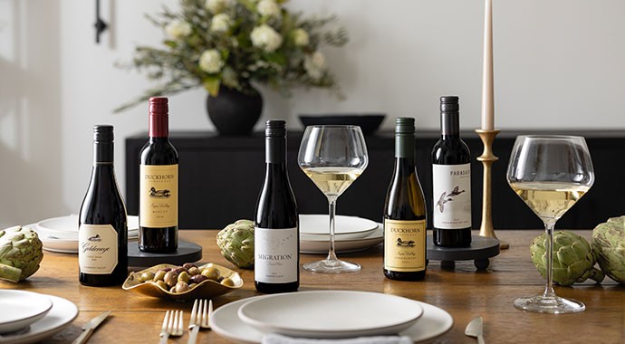 Migration wines on a table