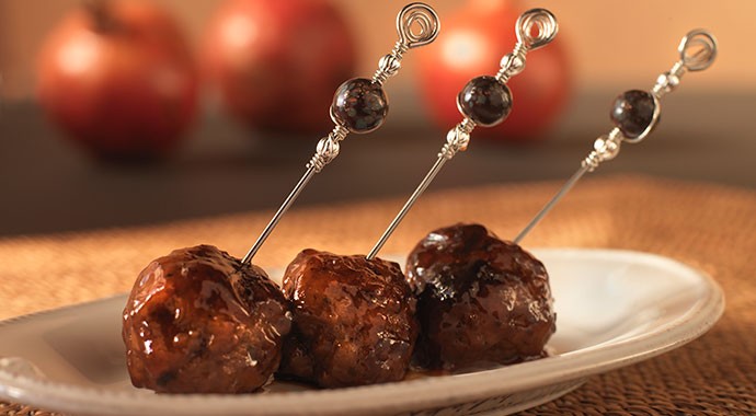 Pomegranate Glazed Lamb Meatballs recipe