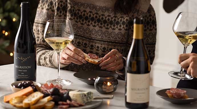 Migration wines on a table