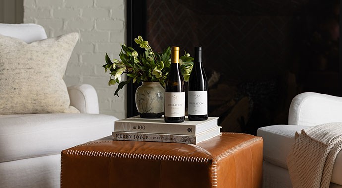 migration wine on a table